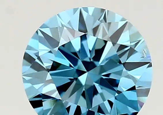 1.11ct FANCY VIVID  BLUE VS2 Round (IGI)