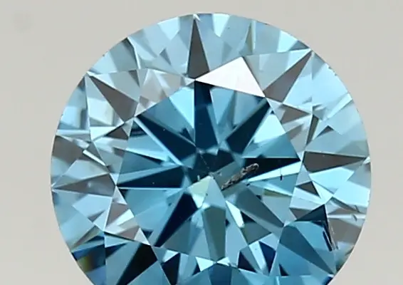 1.08ct FANCY VIVID  BLUE SI2 Round (IGI)