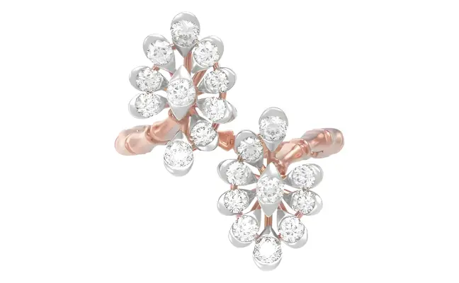 Vedika Ring (CI. Zaveri)-  0.826 CTW 20 PCS VS1 Lab Grown Round Diamond Ring