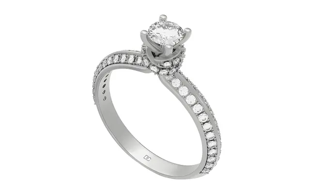 Liana Ring (CI. Zaveri)- 0.812 CTW 73 PCS VS1 Lab Grown Round Diamond Ring