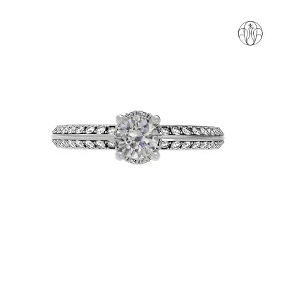Liana Ring (CI. Zaveri)- 0.812 CTW 73 PCS VS1 Lab Grown Round Diamond Ring
