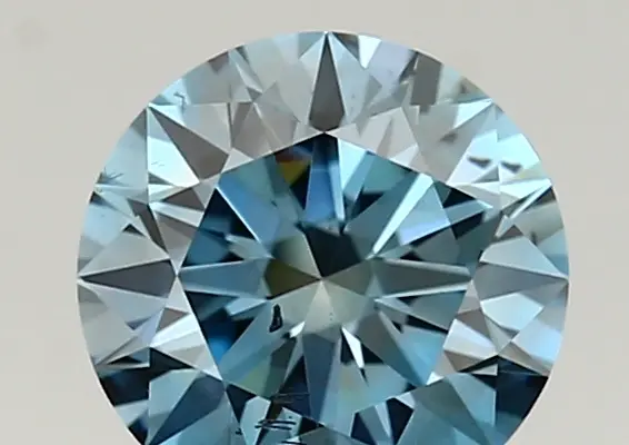 1.02ct FANCY VIVID  BLUE SI1 Round (IGI)