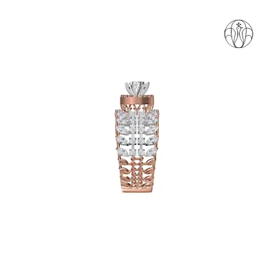 Seraphine Radiance (CI. Zaveri)- 2.62 CTW 83 PCS VS1 Lab Grown Round Diamond High Jewellery Ring