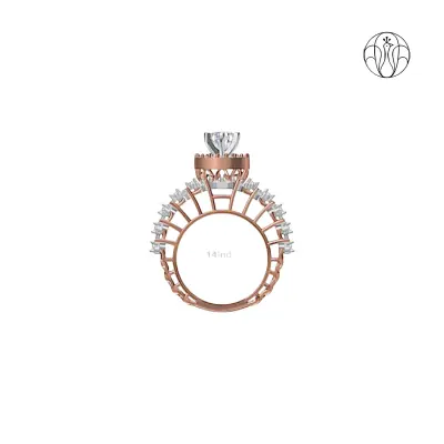 Seraphine Radiance (CI. Zaveri)- 2.62 CTW 83 PCS VS1 Lab Grown Round Diamond High Jewellery Ring