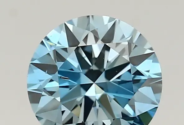 1.01ct FANCY VIVID  BLUE SI1 Round (IGI)