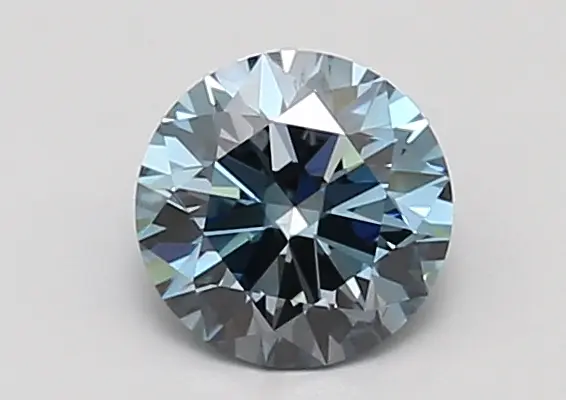 0.99ct FANCY VIVID  BLUE VS2 Round (IGI)