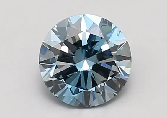 0.99ct FANCY VIVID  BLUE SI1 Round (IGI)