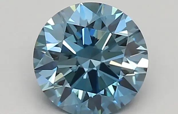 0.93ct FANCY VIVID  BLUE VS2 Round (IGI)