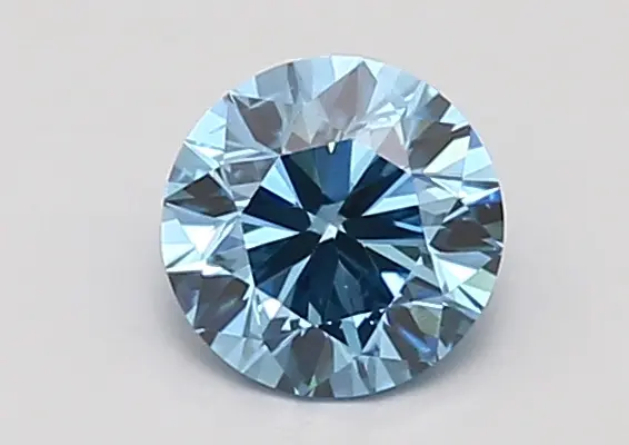 0.92ct FANCY VIVID  BLUE SI1 Round (IGI)