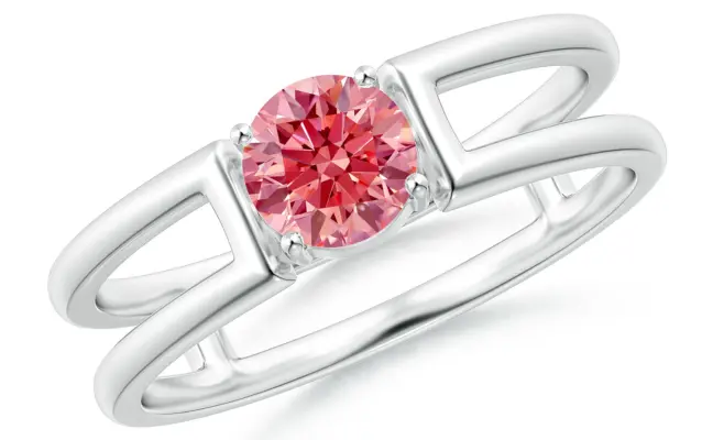 Solitaire Round Shape Lab Grown Diamond Ring