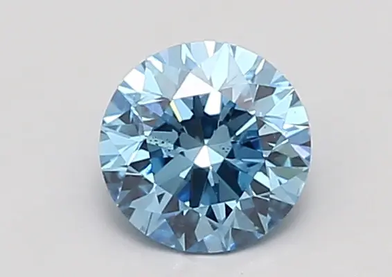 0.91ct FANCY VIVID  BLUE SI1 Round (IGI)
