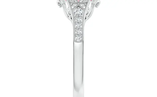 Classic Vintage Oval Pink Diamond Ring