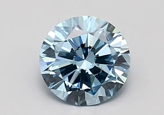 0.90ct FANCY VIVID  BLUE SI1 Round (IGI)