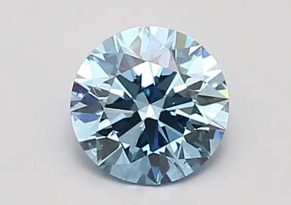 0.90ct FANCY VIVID  BLUE VS2 Round (IGI)