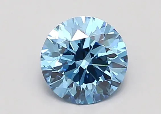 0.90ct FANCY VIVID  BLUE VS2 Round (IGI)