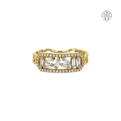 Sitara Radiance (CI. Zaveri)- 1.70 CTW 37 PCS VS1 Lab Grown  Diamond Statement Ring