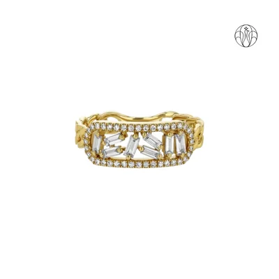 Sitara Radiance (CI. Zaveri)- 1.70 CTW 37 PCS VS1 Lab Grown  Diamond Statement Ring