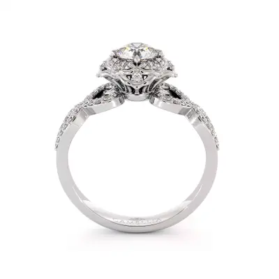 Infinity Heart Diamond Ring