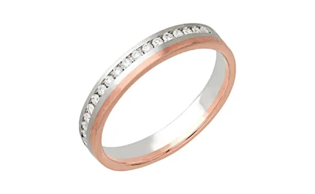 Prince Wedding Band (CI. Zaveri)-  0.08 CTW 1 PCS VVS Lab Grown Round Diamond Minimal Band Ring