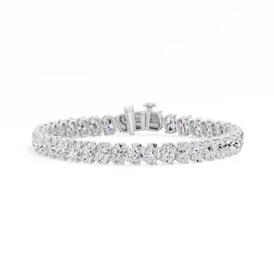 Oval North South Tilt Tennis Bracelet