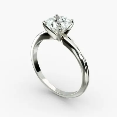 1.00ct Classic Four-prong Solitare Engagement Ring 14k