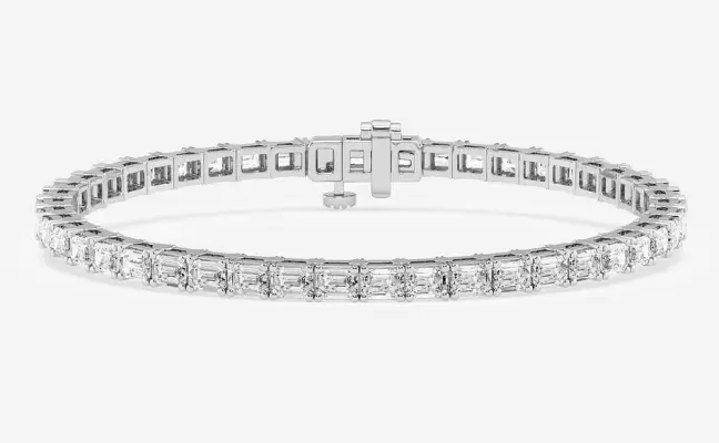 7ctw Emerald East-West Tennis Bracelet