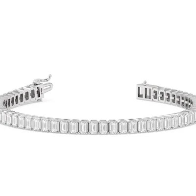15ctw Emerald Tennis Bracelet