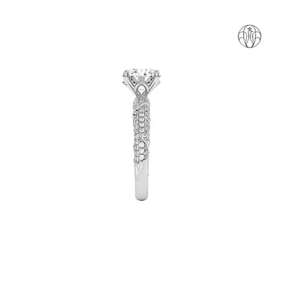 Twilight Cluster Ring (CI. Zaveri)- 0.98 CTW 107 PCS VS1 Lab Grown Round Diamond Ring
