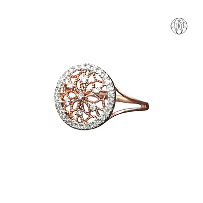 Noor Circle Ring (CI. Zaveri)- 0.20 CTW 35 PCS VS1 Lab Grown Diamond Ring