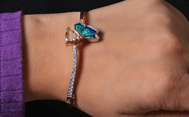 Butterfly Shape Lab Grown Diamond Bracelet
