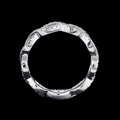 Infinity Twist Lab Grown Diamond Eternity Ring