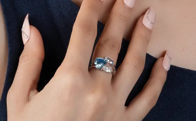 Heart & Marquise Lab-Grown Diamond Ring – Gift of Love
