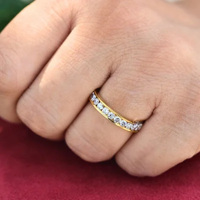 Classic Round Cut Lab Diamond Eternity Ring