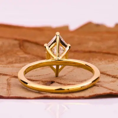 Dutch Marquise Lab Grown Diamond Solitaire Ring