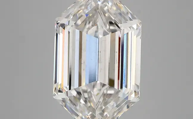 7.62ct F VS2 Long Hexagon (IGI)