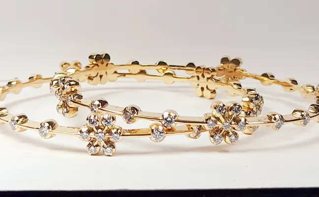 Diamond bangles - 7