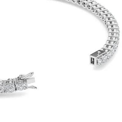 Four Prong 4 CT TW Natural Diamond Tennis Bracelet