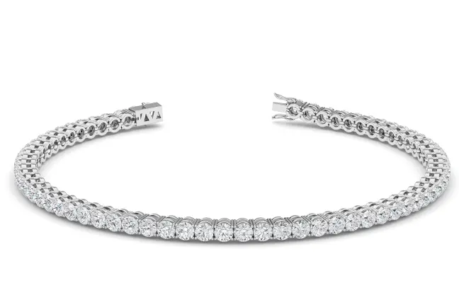 Four Prong 5 CT TW Natural Diamond Tennis Bracelet