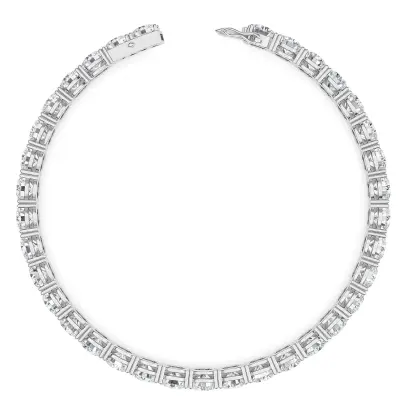 Four Prong 15 CT TW Natural Diamond Tennis Bracelet