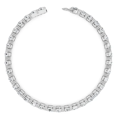 Four Prong 15 CT TW Natural Diamond Tennis Bracelet