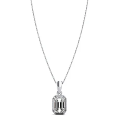 CaratX Natural Diamond Solitaire Pendant 0.40-0.50 ctw