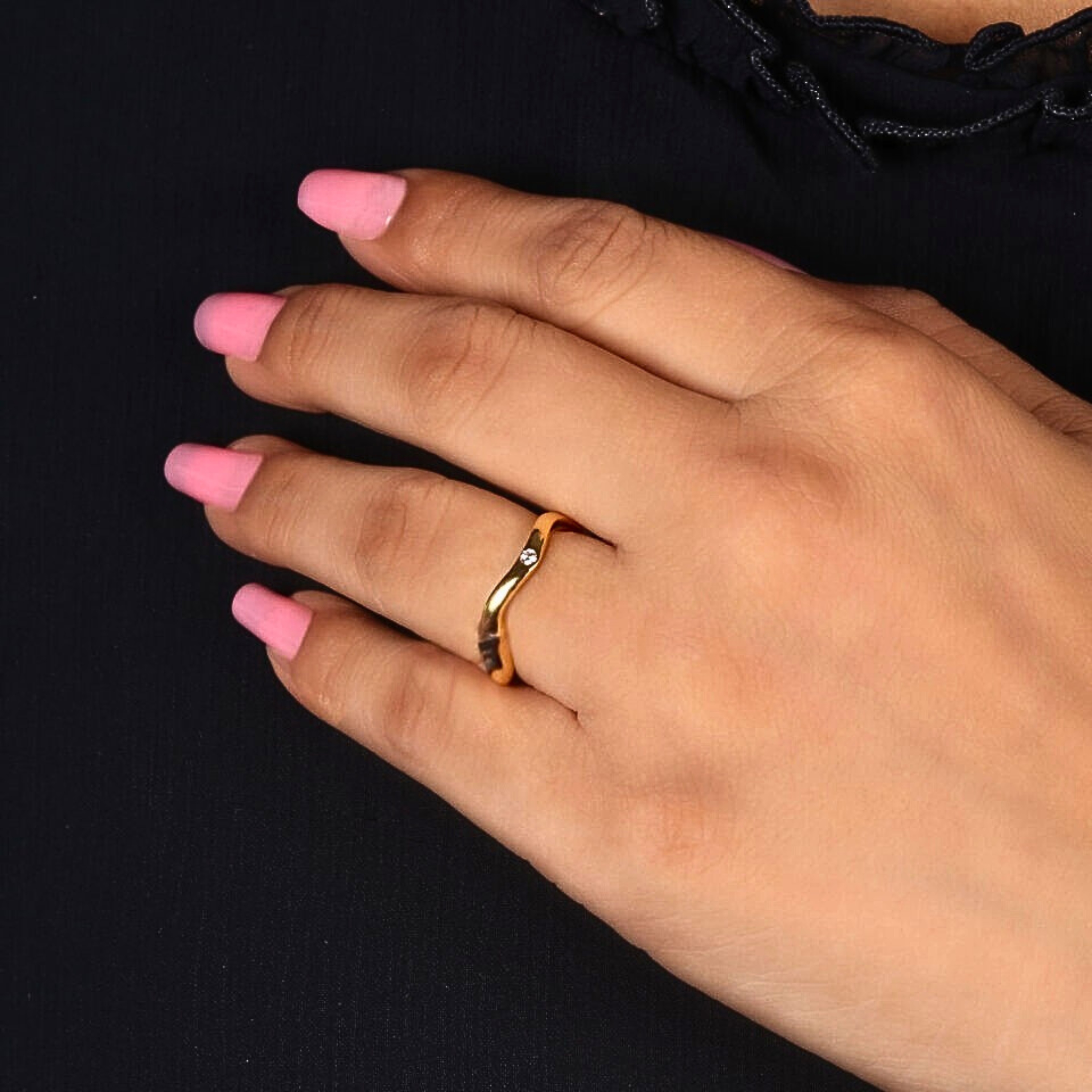 Stackable Curvy Bypass Band for Women