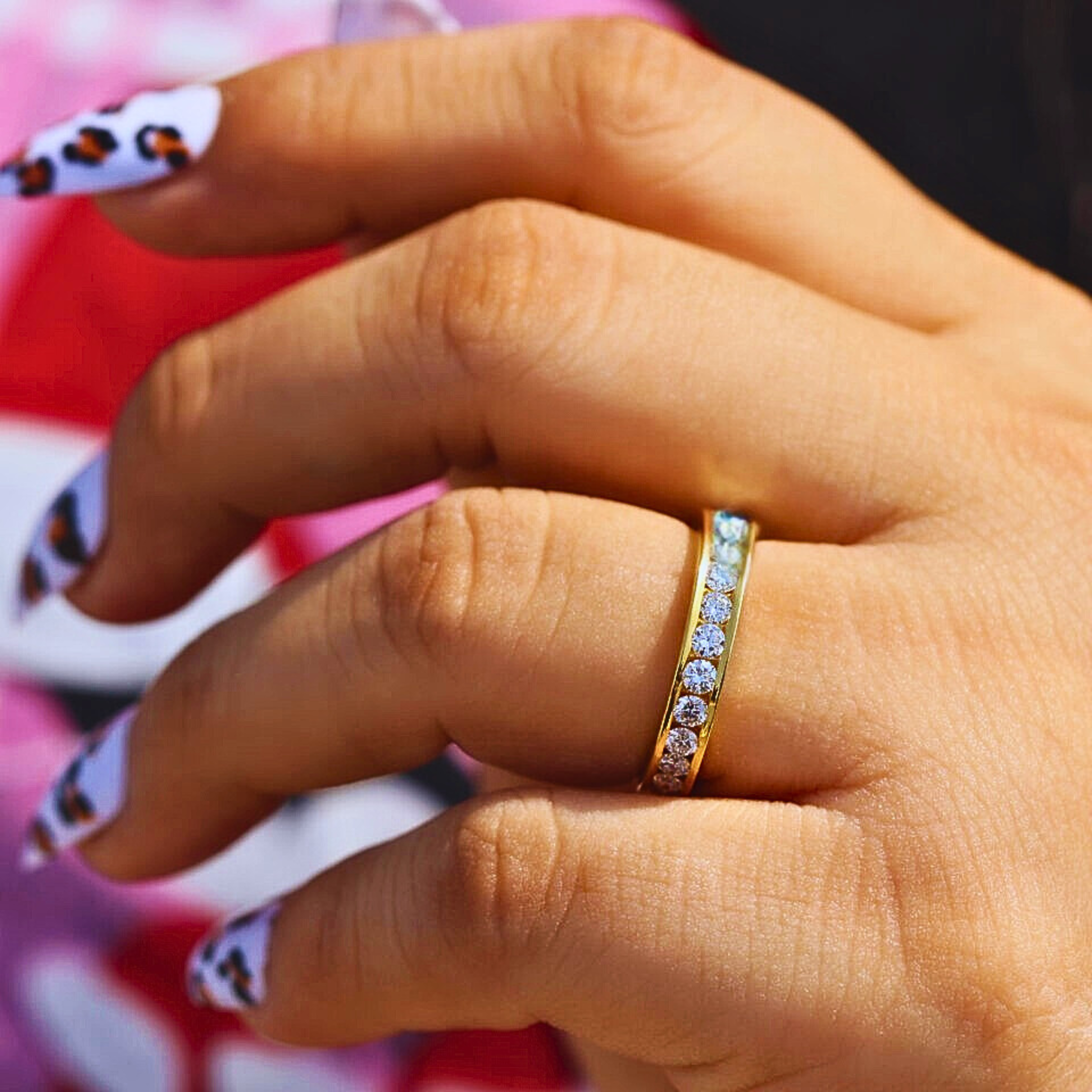 Classic Round Cut Lab Diamond Eternity Ring